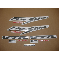 Honda VTR 1000F FIRESTORM 1999 - SILVER VERSION DECALS