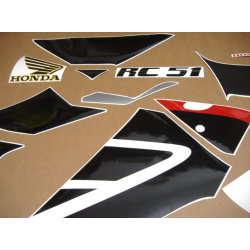 Honda RVT 1000R 2003 - RED/SILVER VERSION DECALS