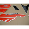Honda CBR 125R 2009 - BLACK/RED VERSION DECALS