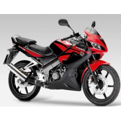 Honda CBR 125R 2009 - BLACK/RED VERSION DECALS