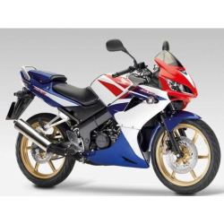 Honda CBR 125R 2009 - BLACK/SILVER VERSION  DECALS