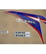 Honda CBR 125R 2012 - WHITE/BLUE VERSION DECALS