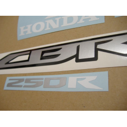 Honda CBR 250R 2011 - RED/SILVER VERSION DECALS