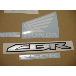 Honda CBR 250R 2011 - RED/SILVER VERSION DECALS