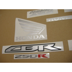 Honda CBR 250R 2011 - RED/SILVER VERSION DECALS