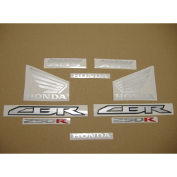 Honda CBR 250R 2011 - RED/SILVER VERSION DECALS