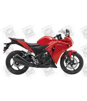 Honda CBR 250R 2013 - RED VERSION DECALS (Compatible Product)
