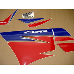Honda CBR 250R 2013 - WHITE/RED/BLUE VERSION DECALS
