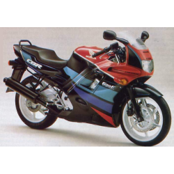 Honda CBR 600 F2 - BLACK/PINK/GREEN VERSION DECALS