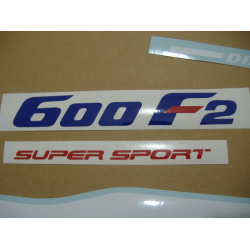 Honda CBR 600 F2 - WHITE/RED VERSION DECALS