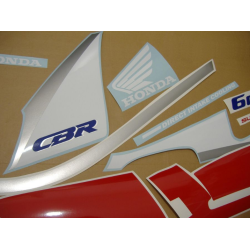 Honda CBR 600 F2 - WHITE/RED VERSION DECALS