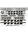 Sticker decal bike cycle TITUS