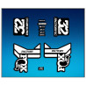 ROCKSHOX SID BRAIN 2018 BLACK FORK DECALS KIT