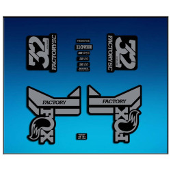 ROCKSHOX SID BRAIN 2018 BLACK FORK DECALS KIT
