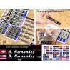 Stickers decals FLAG OF ALL STATES OF USA + YOUR NAME