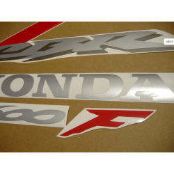 HONDA CBR 600 F4 2006 VERSION ROJO/NEGRO STICKER SET