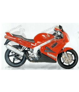 STICKERS SET HONDA VFR 750 1996 RED VERSION (Compatible Product)