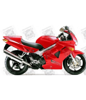 STICKERS SET HONDA VFR 800I YEAR 1998 RED US VERSION (Compatible Product)