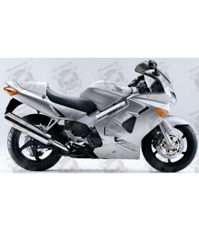STICKERS SET HONDA VFR 800I YEAR 1998 SILVER EUROPEAN VERSION (Compatible Product)