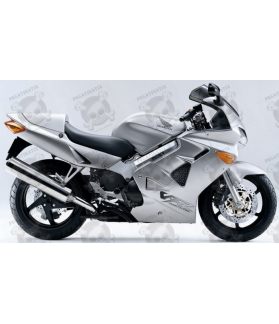 STICKERS SET HONDA VFR 800I YEAR 1998 SILVER US VERSION (Compatible Product)