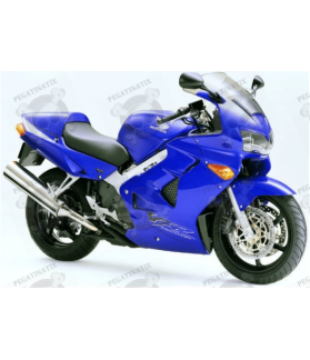 STICKERS SET HONDA VFR 800I YEAR 1999 US VERSION BLUE (Compatible Product)