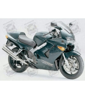 STICKERS SET HONDA VFR 800I YEAR 1999 GREEN EUROPEAN VERSION (Compatible Product)