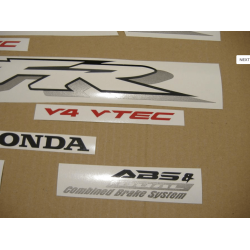 STICKERS SET HONDA VFR 800I YEAR 2002 SILVER VERSION