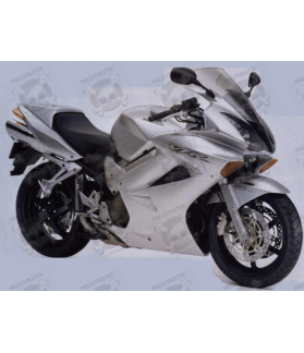 STICKERS SET HONDA VFR 800I YEAR 2002 SILVER VERSION (Compatible Product)