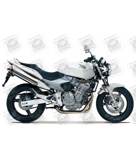 STICKERS SET HONDA CB600F HORNET YEAR 2002 WHITE VERSION (Compatible Product)