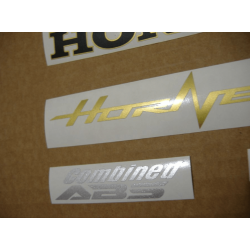 STICKERS SET HONDA CB600F HORNET AÑO 2012 VERSION NEGRO
