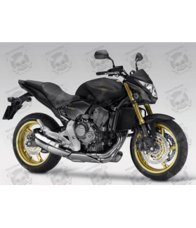 STICKERS SET HONDA CB600F HORNET YEAR 2012 BLACK VERSION (Compatible Product)