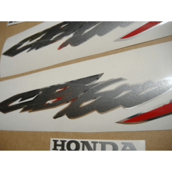 STICKER SET HONDA CB 600S AÑO 2003 VERSION PLATA