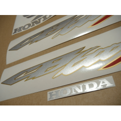STICKER SET HONDA CB 600S AÑO 2003 VERSION PLATA