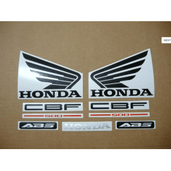 STICKER SET HONDA CBF 500 YEAR 2004 SILVER VERSION