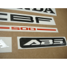 STICKER SET HONDA CBF 500 YEAR 2004 SILVER VERSION