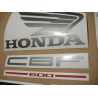 STICKER SET HONDA CBF 600S AÑO 2004 VERSION PLATA