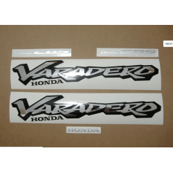 STICKER SET HONDA XL 1000V VARADERO AÑO 1999  VERSION AZUL/PLATA