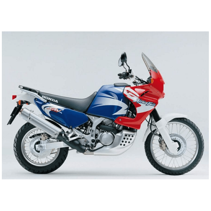 STICKER SET HONDA XRV 750 AFRICA TWIN AÑO 2002 VERSION AZUL/ROJO