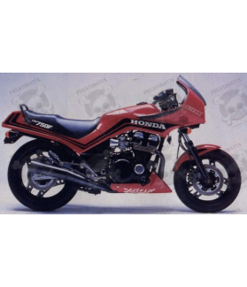 STICKER STICKER HONDA CBX 750F YEAR 1984 RED VERSION (Compatible Product)