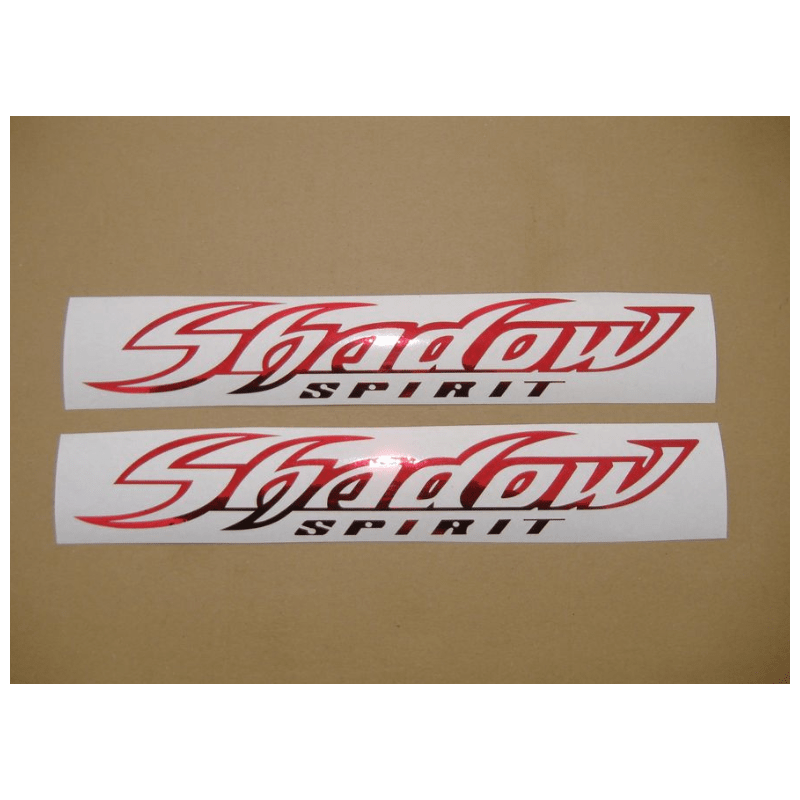 STICKER DEPOSITO HONDA SHADOW SPIRIT ROJO CROMADO