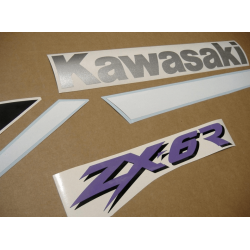 STICKER SET KAWASAKI ZX-6R AÑO 2000 ROJO