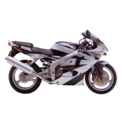 STICKER SET KAWASAKI ZX-6R YEAR 2000 SILVER