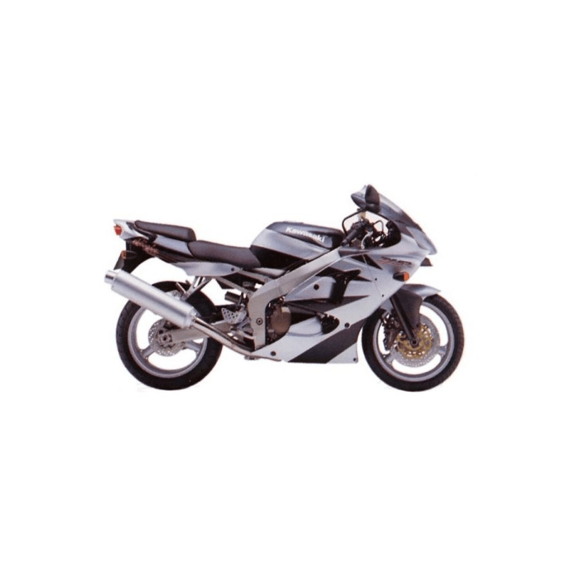 STICKER SET KAWASAKI ZX-6R AÑO 2000 PLATA
