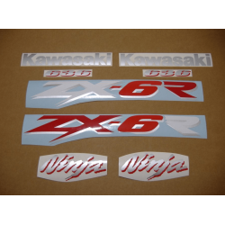 STICKER SET KAWASAKI ZX-6R YEAR 2003 BLACK
