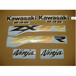 STICKER SET KAWASAKI ZX-6R YEAR 2000 GREEN