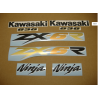 STICKER SET KAWASAKI ZX-6R AÑO 2003 VERDE
