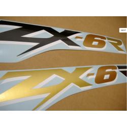 STICKER SET KAWASAKI ZX-6R YEAR 2003 GREEN