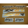 STICKER SET KAWASAKI ZX-6R YEAR 2000 ROJO
