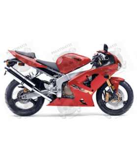 STICKER SET KAWASAKI ZX-6R YEAR 2003 RED (Compatible Product)
