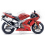 STICKER SET KAWASAKI ZX-6R YEAR 2003 RED (Compatible Product)